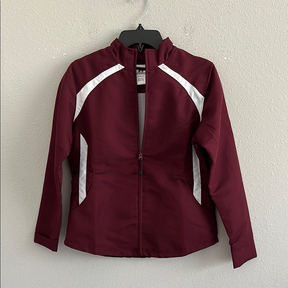 Russel athletic women’s jacket small burgundy